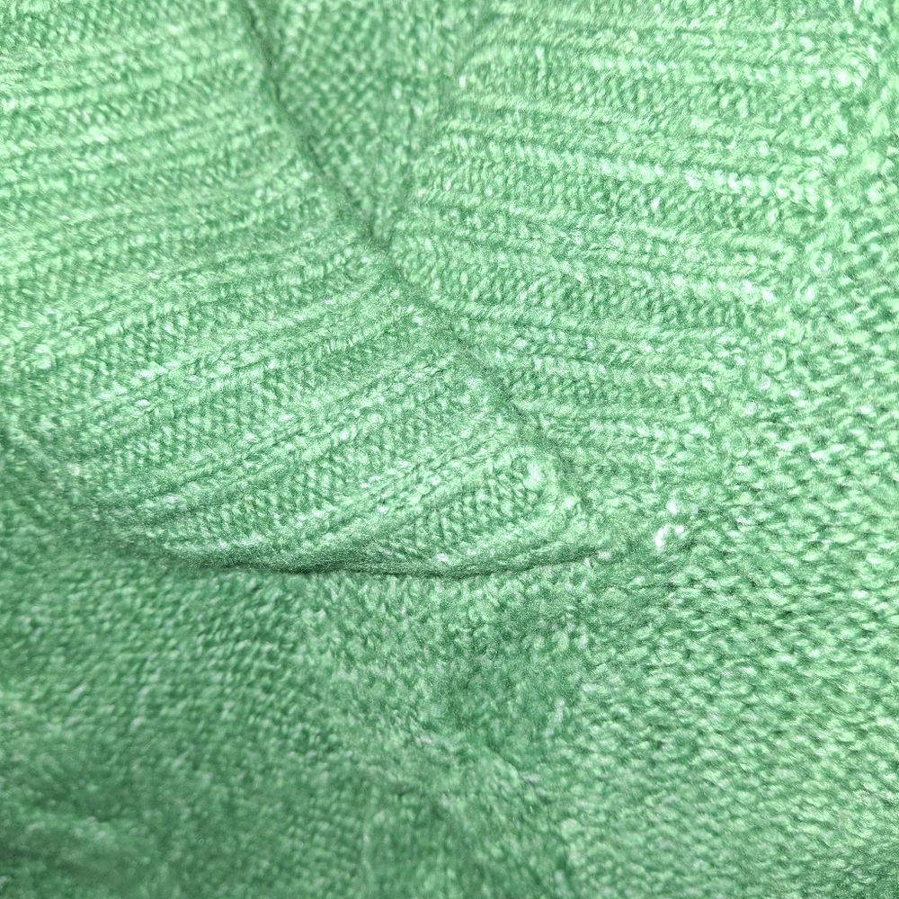 SO Green Cable Knit Hoodie Sweater Women's/Junior's XS - Picture 8 of 8